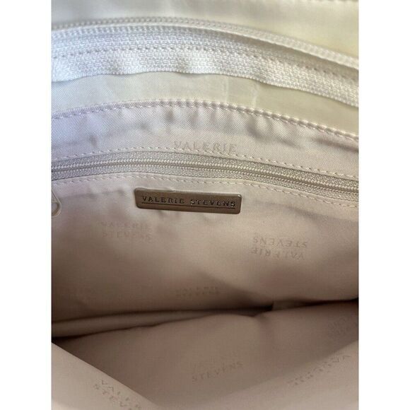Valerie Steven’s NWT Cream‎ Bamboo Handle Handbag 99212 - Picture 8 of 11